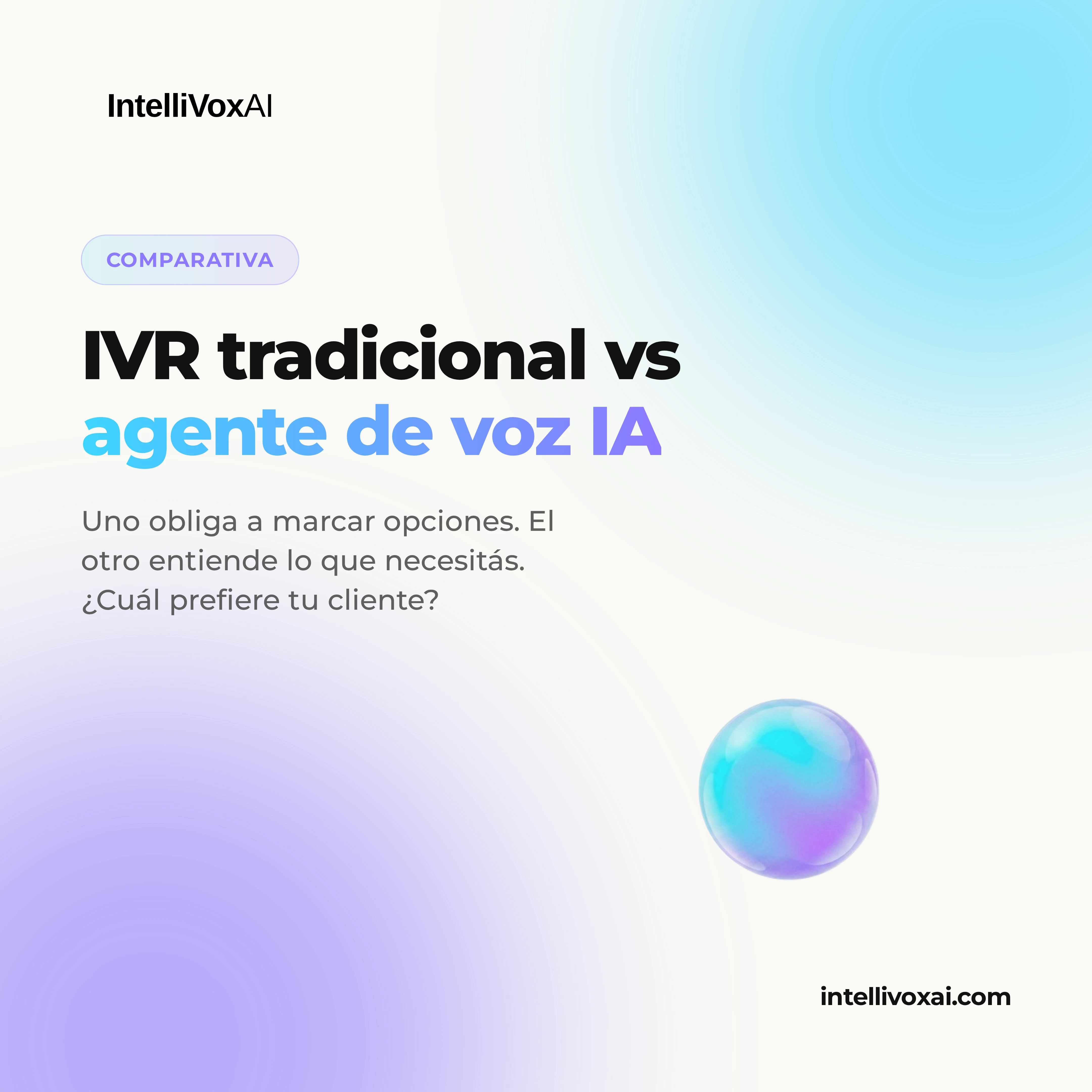 IVR vs Agente de Voz con IA: Cuál Necesita tu Empresa en 2026